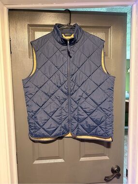 J. Crew Navy Quilted Vest